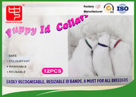 Reusable Micro Hook &amp; Loop Straps Puppy Pet Collars Various Color 10 * 350mm