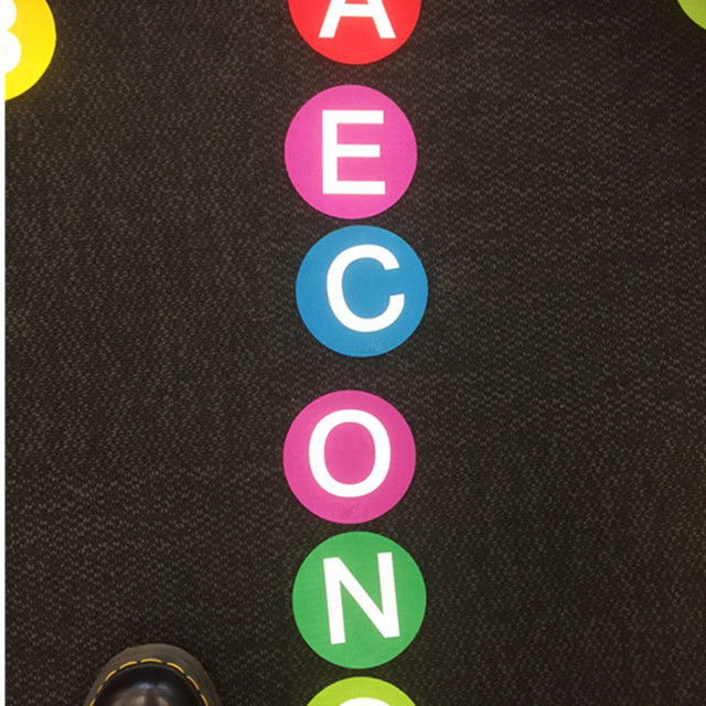 Bright Circle Classroom Carpet Markers , Home Decor Velcro Carpet Spots