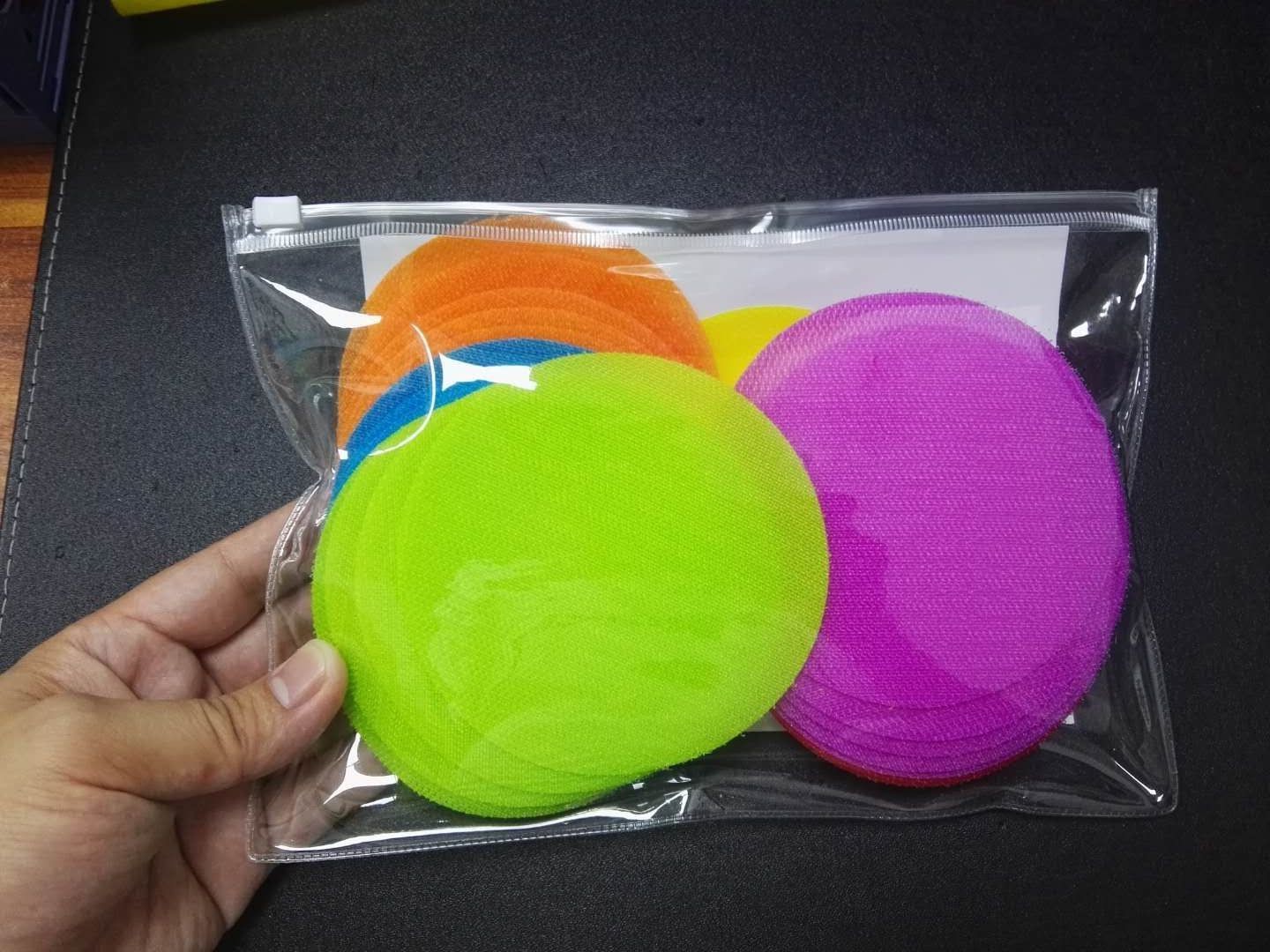Multi Color Hook And Loop Tape Carpet Spot Markers Self Adhesive