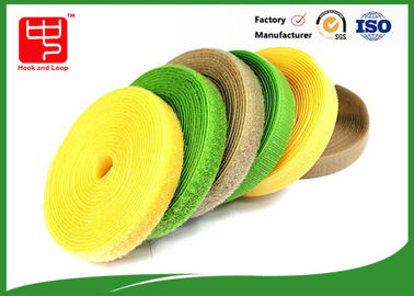 Colored Hook And Loop Tape 25mm Wide Self Adhesive