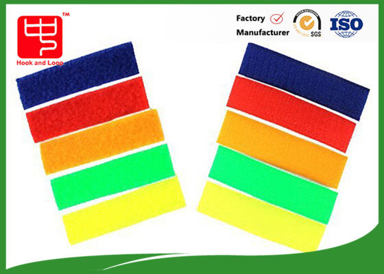 Colored Hook And Loop Tape Acrylic Glue , OEM Hook & Loop Tape Self Adhesive