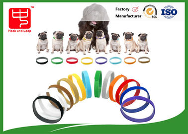 Puppy Id Collars Thin Hook And Loop Straps For Dog Pet , Color Distinguish