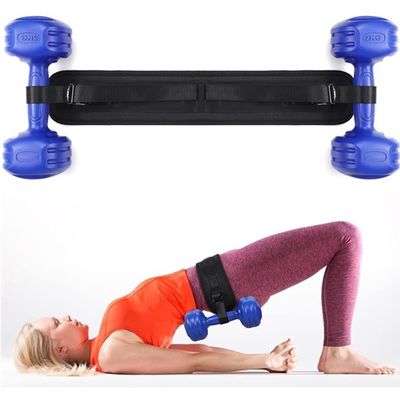 Wide 2 Inch Adjustable Hip Training Thrust Belt Pad for Dumbbells Custom Print Accepted