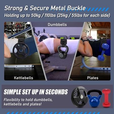 Wide 2 Inch Adjustable Hip Training Thrust Belt Pad for Dumbbells Custom Print Accepted