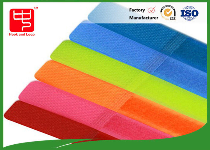 Colored custom printed reusable  cable ties /  straps roll for usb wire tidy