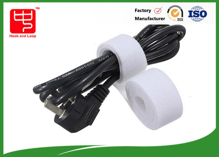 Hook loop Double Sided  Roll for Computer cord wrap , 25m / roll