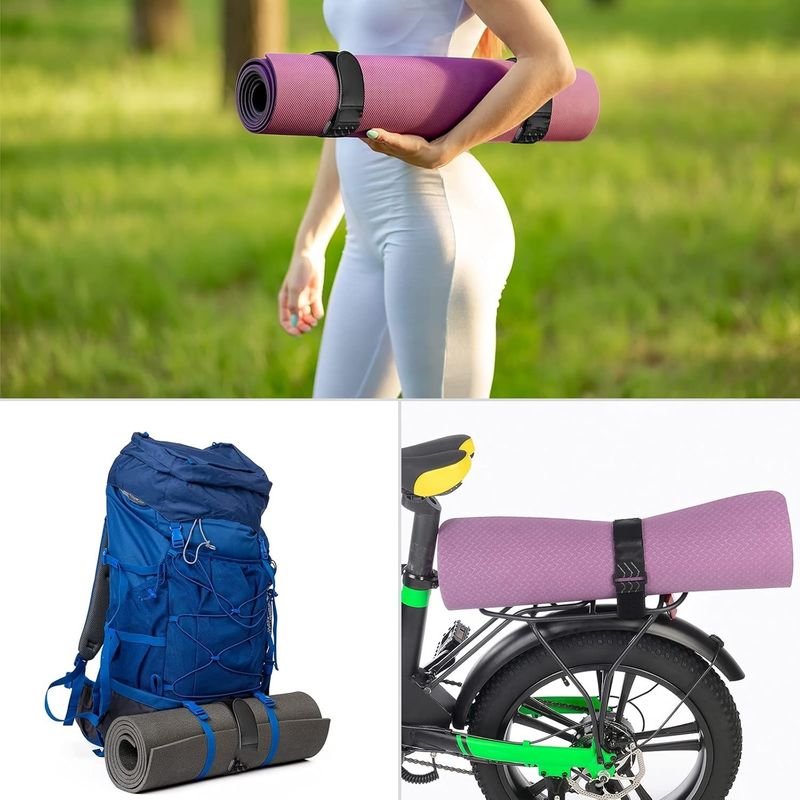 Multipurpose Hook and Loop Bundling Straps for Hose, Cords, Bike, Luggage, Camping, Yoga Mats