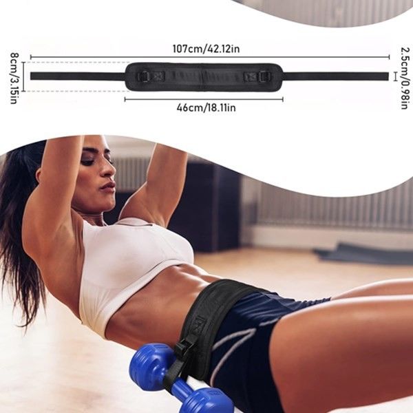 Wide 2 Inch Adjustable Hip Training Thrust Belt Pad for Dumbbells Custom Print Accepted