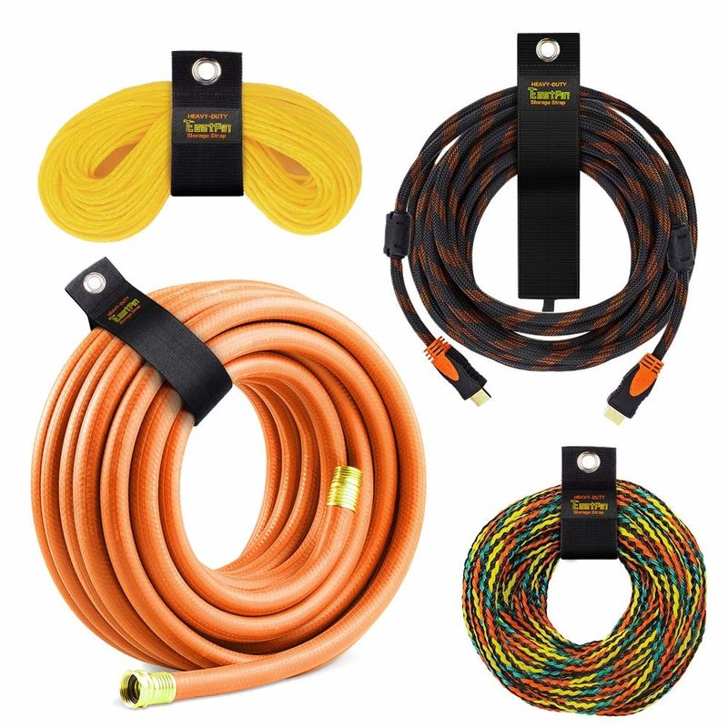 Colorful Wrap It 10 Piece Heavy Duty Storage Straps , Adjustable Straps