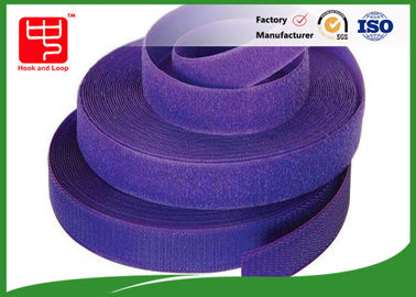 Purple Strong Hook And Loop Adhesive Tape Roll For Garments
