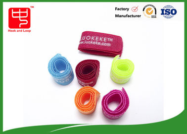 Custom Logo Small Packing Double Sided Hook Loop Strap For Supermaket Goods