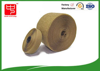 Polyester Mix Nylon Colored Hook And Loop Rolls / Sew On Hook And Loop Fastener Fabric