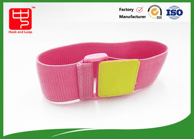 Wide 50mm Pink Elastic Unnapped Reflective Straps With Cinch