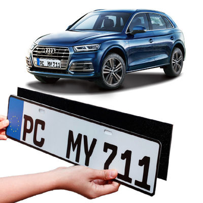 Number Plate Holder Magic Tape Frameless Car Number Plate Holder